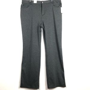 CROFT & BARROW GRAY STRETCH PANTS NWT